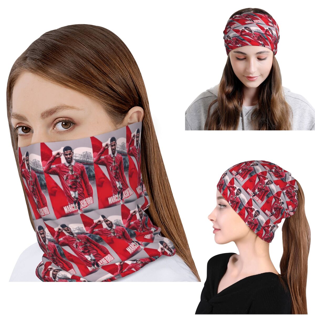Knit Beanie Hat Warm - 마커스 래시포드 새로운 골 축하용 반다나