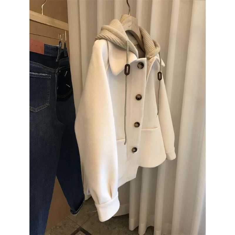 여성용 후드 모직 코트, 두꺼운 고급 모직 오버코트,  - Wool Coat Peacoat 리뷰 및 가격