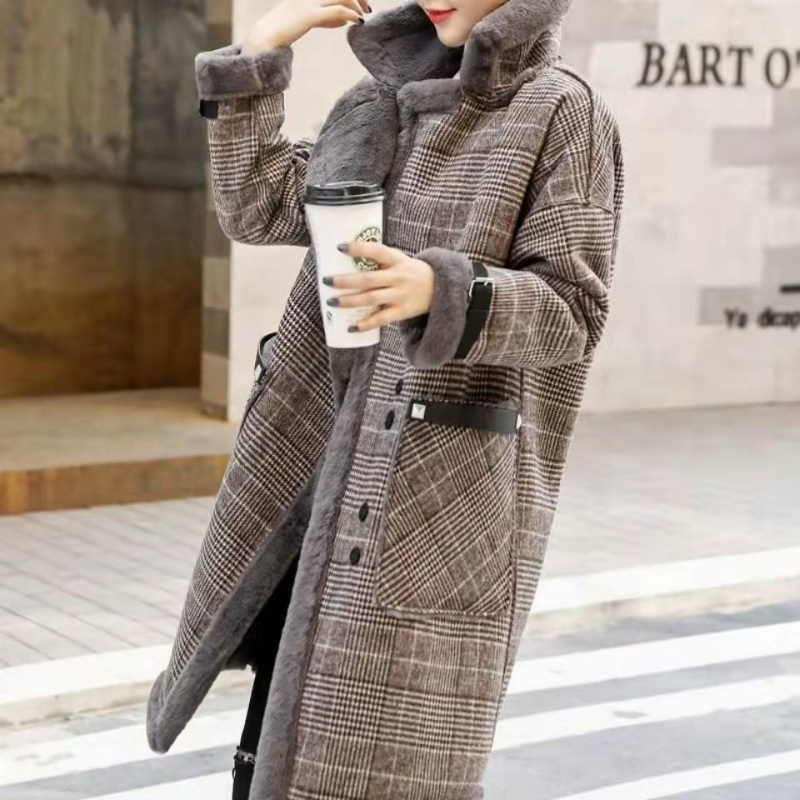 2026 겨울 따뜻한 코트 플러시 두꺼운 양털 코트 여 - Wool Coat Peacoat 리뷰 및 가격