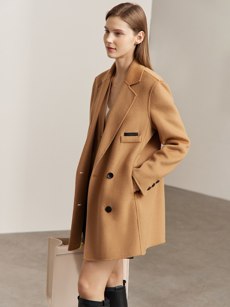 여성을위한 AMII 미니멀리스트 모직 코트 2024 겨 - Wool Coat Peacoat 리뷰 및 가격