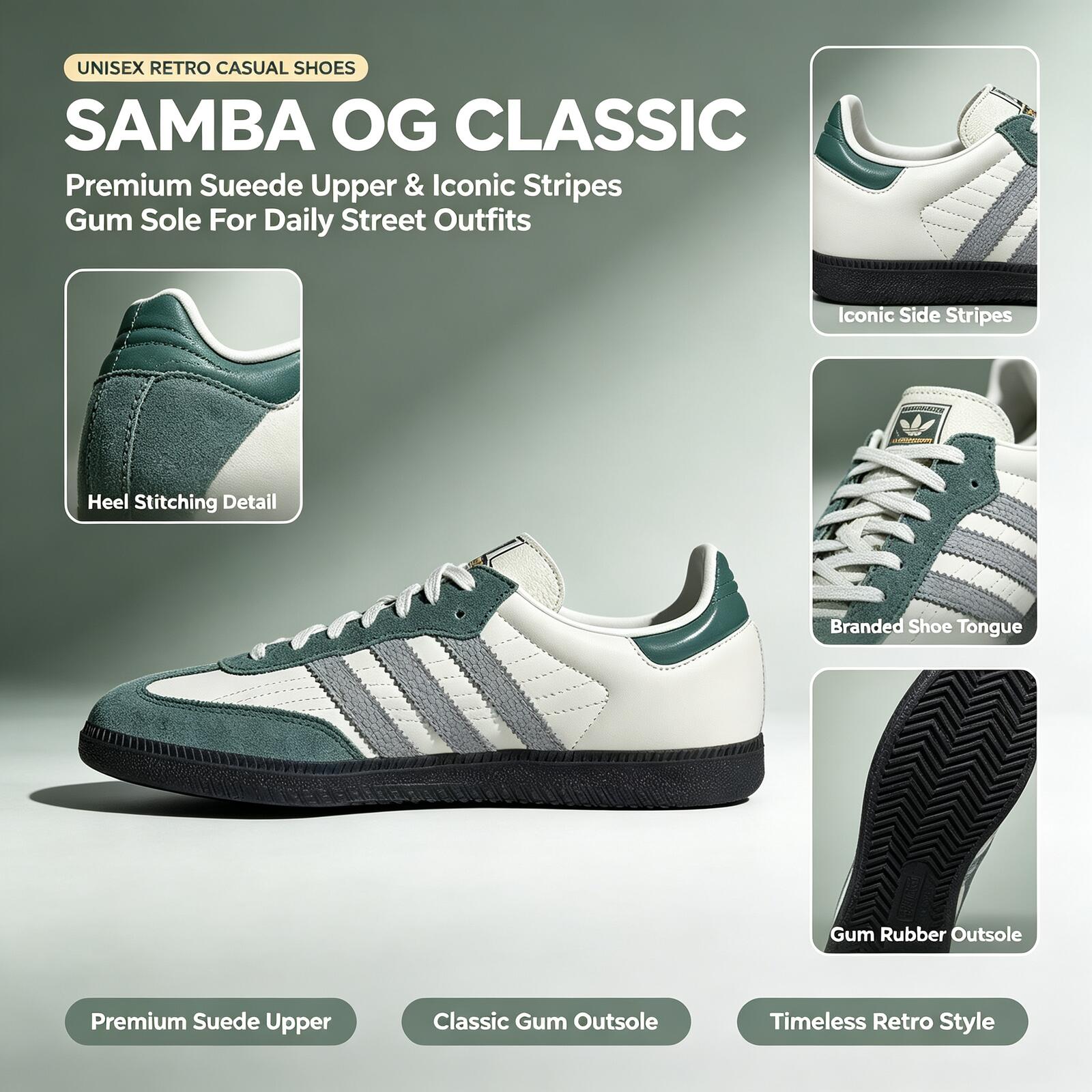 아디다스 공식 정품 삼바 JP9222 가죽 로우탑 스니 - Adidas Shoes Samba 리뷰 및 가격